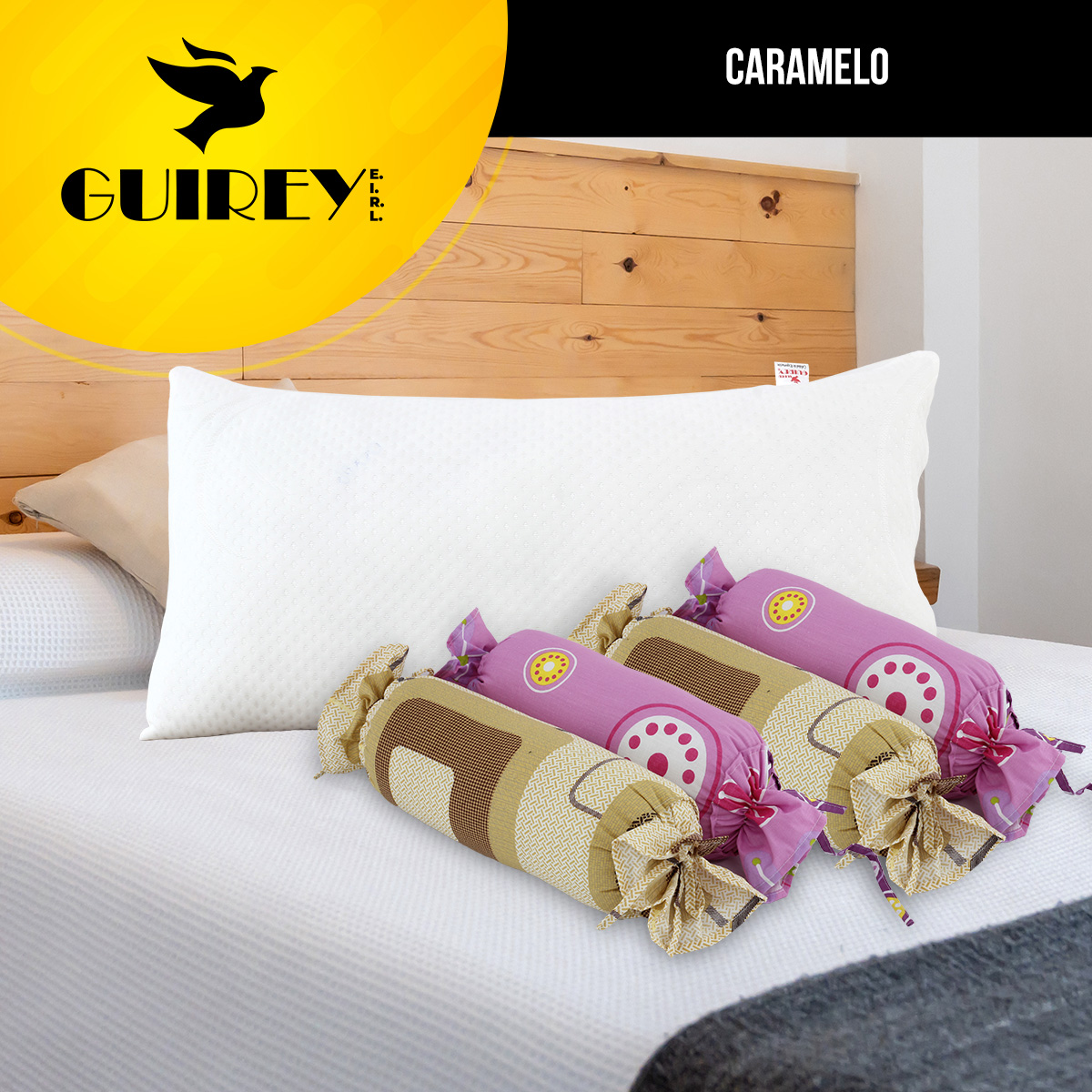 Almohada caramelo grandes