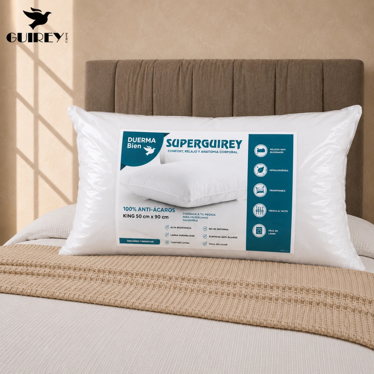 Almohada King de Popelina